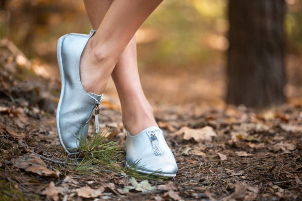 Leather barefoot loafers luxe